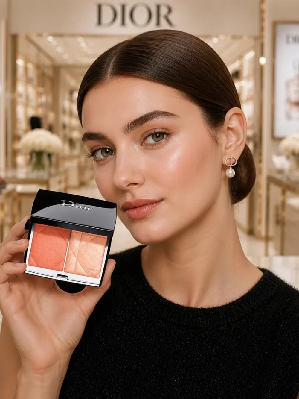 Dior  Rouge Blush Colour & Glow Blush & Highlighter Compact — 457 DIORETTE